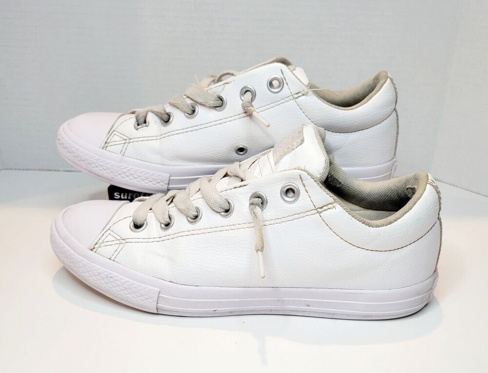 Converse 651782c Lo Leather Junior White Size 5